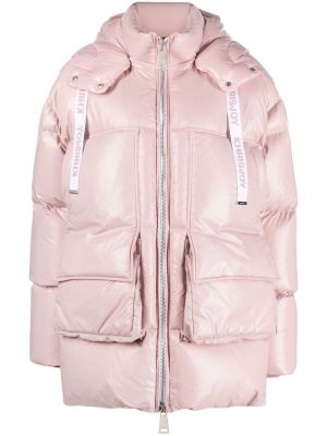 Pernata jakna s printom Khrisjoy ružičasta