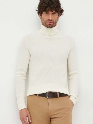 Vlněný svetr Sisley béžový