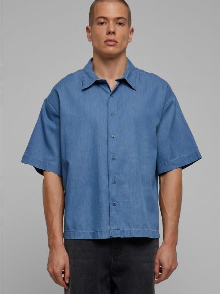 Rifľová košeľa Uc Men modrá
