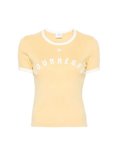 T-shirt Courreges gelb
