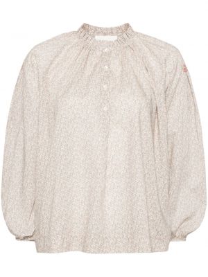 Памучна блуза на цветя с принт Bonpoint