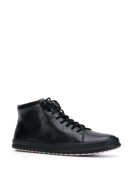 Krajkové šněrovací kotníkové boty Camper černé
