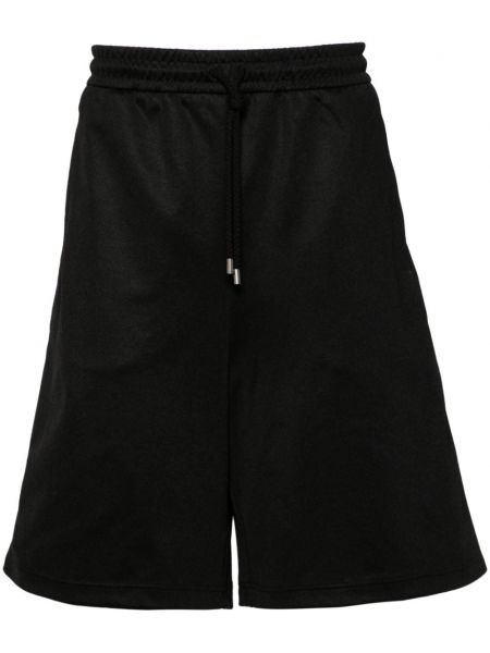 Shorts à rayures en jersey Gucci noir
