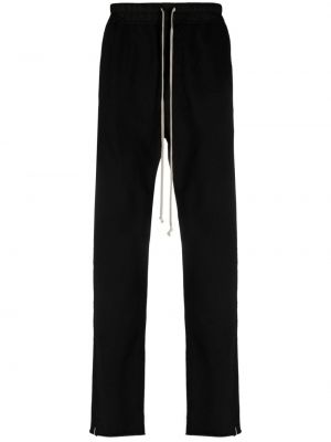Bavlněné rovné kalhoty Rick Owens Drkshdw černé