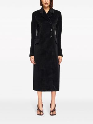 Sametový kabát Ferragamo černý
