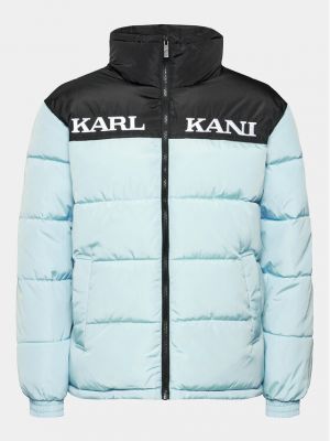 Voľná priliehavá páperová bunda Karl Kani modrá