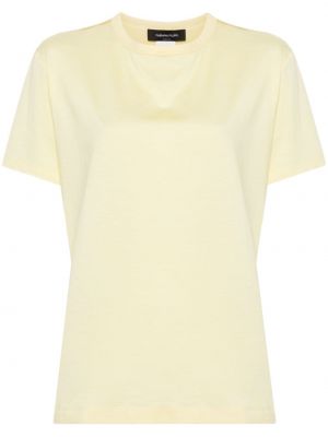 Bavlněné tričko Fabiana Filippi žluté