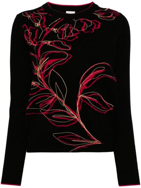 Volneni pulover s cvetličnim vzorcem Paul Smith