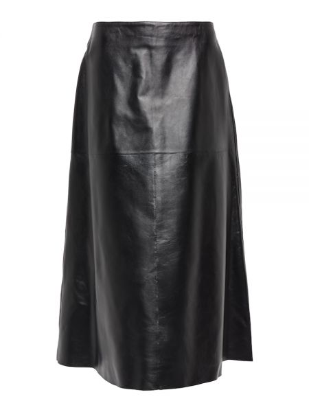 Kožená sukňa Chloã© čierna