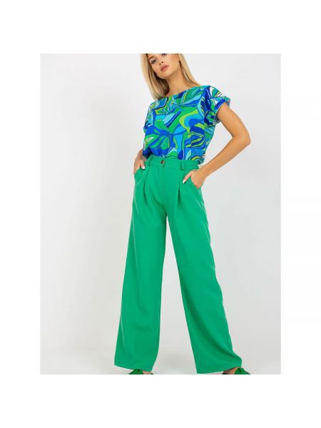 Kalhoty Italy Moda zelené