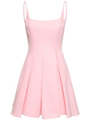 Mini vestido de algodón Staud rosa