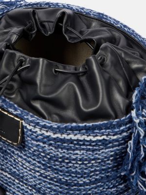 Pruhovaná kašmírová kabelka Chloã© modrá