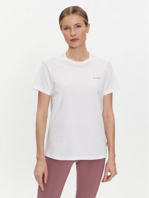 Relaxed fit marškinėliai Columbia balta