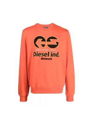 Bluza dresowa Diesel pomarańczowa