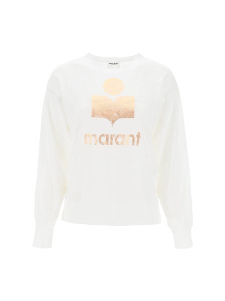 Sweatshirt mit print mit langen ärmeln Isabel Marant Etoile weiß