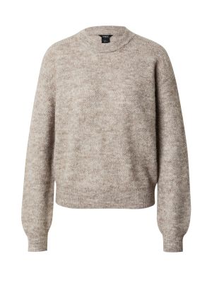 Pikčasti pulover Lindex rjava