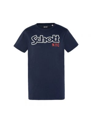 Koszulka Schott Nyc niebieska