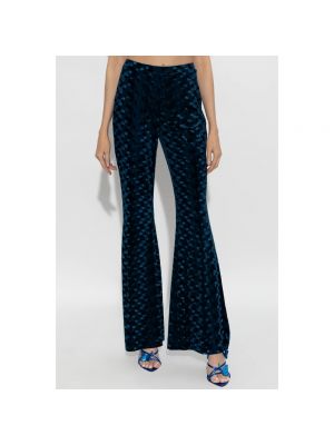 Pantalones de terciopelo‏‏‎ Diane Von Furstenberg azul