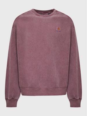 Laza szabású pulóver Carhartt Wip lila