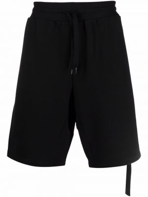 Pantaloncini sportivi con cerniera Moschino nero