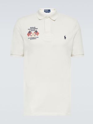 Pamučna polo majica Polo Ralph Lauren bijela