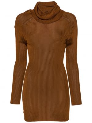 Sweter Victoria Beckham brązowy