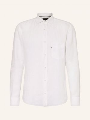 Koszula w jednolitym kolorze Olymp biała