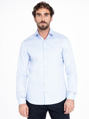 Camisa slim fit de algodón Calvin Klein