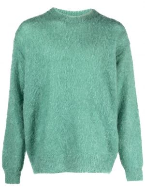 Sweatshirt mit rundem ausschnitt Auralee grün