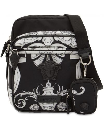 Nylónová crossbody kabelka s potlačou Versace