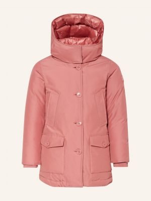 Péřová bunda Woolrich růžová