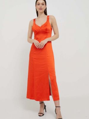 Midi haljina United Colors Of Benetton narančasta
