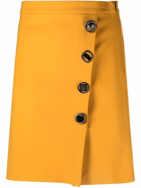 Falda de tubo con botones Pinko amarillo