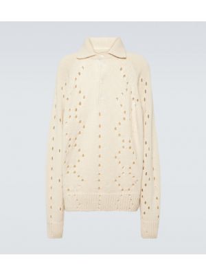 Oversized vlněný svetr Givenchy bílý
