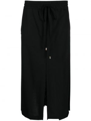 Spódnica midi plisowana Semicouture czarna
