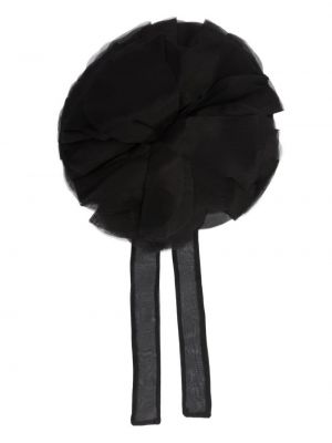 Colier de mătase cu model floral Nina Ricci negru