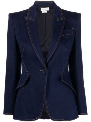 Lang blazer Alexander Mcqueen blå