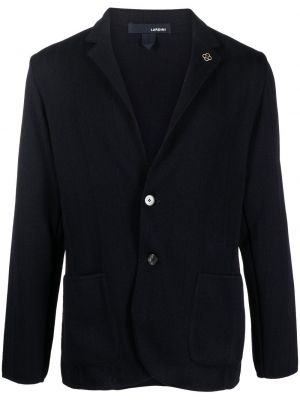 Strikket lang blazer Lardini blå