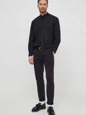 Koszula ze stójką relaxed fit Calvin Klein czarna