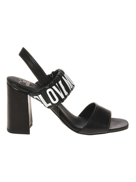 Кожаные сандалии Love Moschino черные