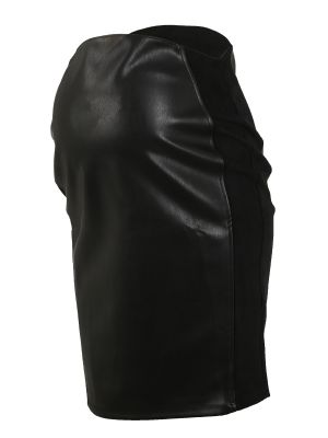 Kožená sukňa Supermom čierna