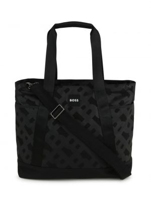 Τσάντα με σχέδιο Boss Kidswear μαύρο