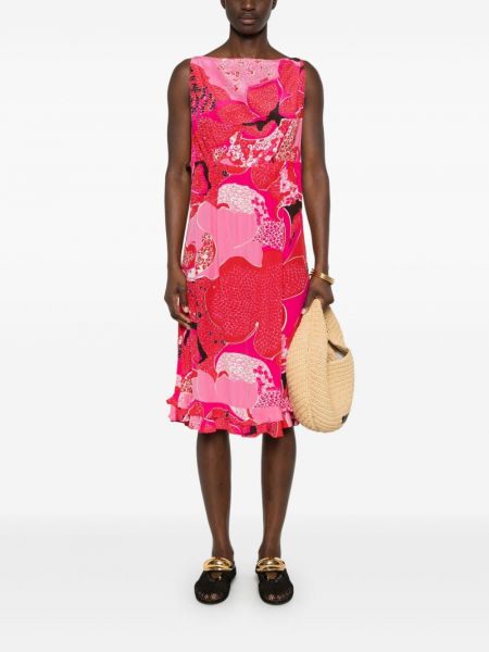 Rozkloszowana sukienka w kwiatki z nadrukiem Gucci Pre-owned
