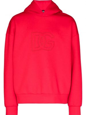 Hímzett pulóver Dolce & Gabbana piros