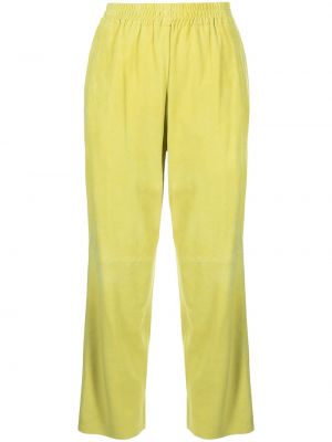 Pantalones de ante Pinko amarillo