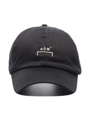 Siuvinėtas kepurė su snapeliu A-cold-wall* juoda