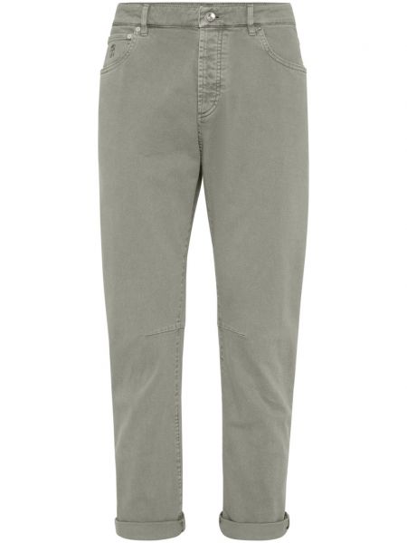 Skinny jeans Brunello Cucinelli grøn