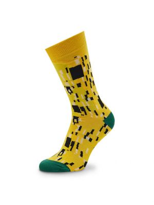 Kojinės virš kelių Curator Socks geltona