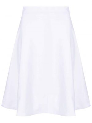 Rozšířená sukně s vysokým pasem na zip Amir Slama - bílá