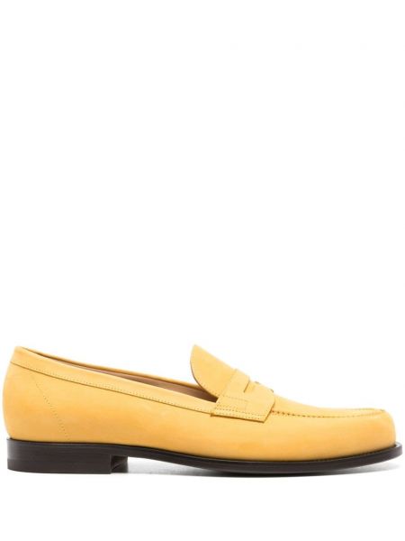Δερμάτινα loafers Scarosso κίτρινο